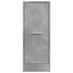vidaXL Armoire d'apothicaire gris béton 30x41x77 5cm bois d'ingénierie
