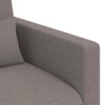 vidaXL Canapé 2 Pièces Taupe 158 x 78 x 80 cm tissu