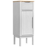 vidaXL Ensemble de mobilier de salle de bain FLORO 4 Pièces Blanc