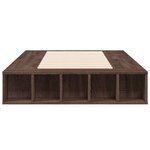 vidaXL Cadre de lit sans matelas chêne marron 75x190 cm