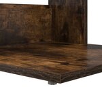 vidaXL Table d'appoint Chêne fumé 40 x 38 x 62 5 cm Bois d'ingénierie