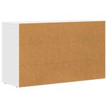 vidaXL Buffet Blanc 100 x 35 x 59 cm Bois d'ingénierie