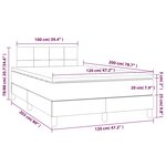 vidaXL Sommier à lattes de lit et matelas Vert foncé 120x200cm Velours