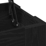 vidaXL Table basse Chêne noir 101 x 49 x 52 cm Bois d'ingénierie