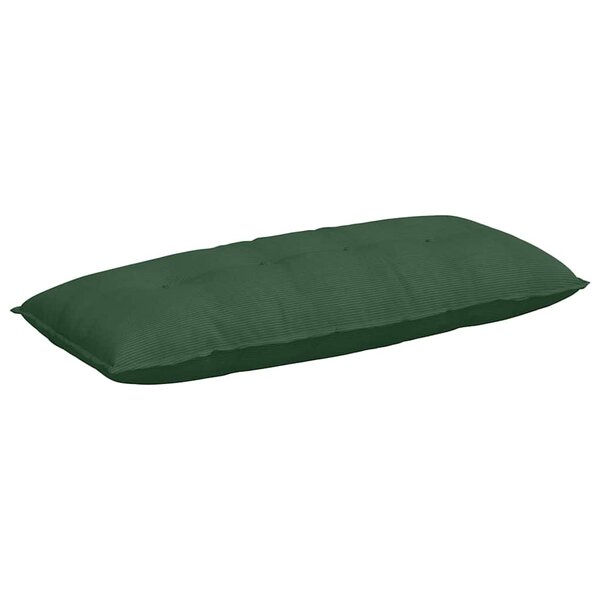 vidaXL Coussin de Dos Vert Jungle 120 x 50 cm Tissu en velours côtelé
