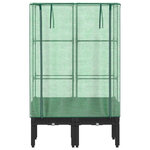 vidaXL Jardinière surélevée avec housse aspect rotin 80x40x140 cm