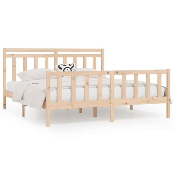 vidaXL Cadre de lit sans matelas bois massif de pin 200x200 cm