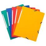 Chemise À Élastique Sans Rabat Carte Lustrée 355gm2 - A4 - Couleurs Assorties - X 50 - Exacompta