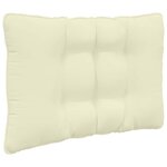vidaXL Coussin de canapé d'extérieur 3 Pièces Crème Polyester