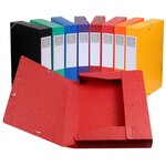 Boite De Classement Cartobox Dos 60mm Carte Lustrée - A4 - Couleurs Assorties - X 10 - Exacompta