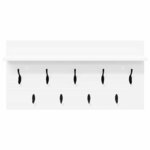 vidaXL Porte-manteau mural Blanc 80 x 40 x 12 cm Bois d'ingénierie
