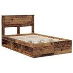 vidaXL Cadre de lit Bois ancien 120 x 190 cm Pin massif