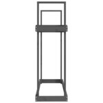 vidaXL Support pour bois de chauffage Gris 110x35x108 5 cm Bois de pin