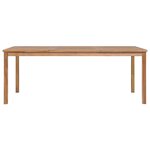 vidaXL Table de jardin 200x100x77 cm Bois de teck solide
