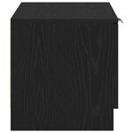vidaXL Meuble TV 2 Pièces Noir 80 x 35 x 36.5 cm Bois d'ingénierie