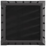 vidaXL Braise Noir 50 x 50 x 70 cm Acier laminé à froid