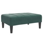 vidaXL Repose-pied vert foncé 77x55x31 cm velours