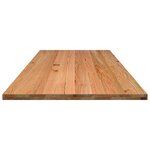 vidaXL Dessus de bureau marron clair bois chêne massif rectangulaire