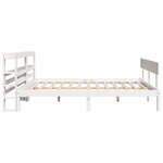 vidaXL Cadre de lit sans matelas blanc 120x200 cm bois de pin massif
