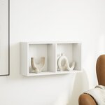 vidaXL Armoire murale 60x16x30 cm blanc bois d'ingénierie