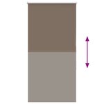 vidaXL Store enrouleur occultant café 75x130cm largeur du tissu 70 7cm