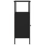 vidaXL Tables de chevet 2 Pièces noir 41x31x80 cm bois d’ingénierie