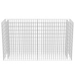 vidaXL Lit surélevé à gabion Acier galvanisé 180x50x100 cm
