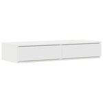 vidaXL Cadre de lit de rangement Blanc 75x190 cm