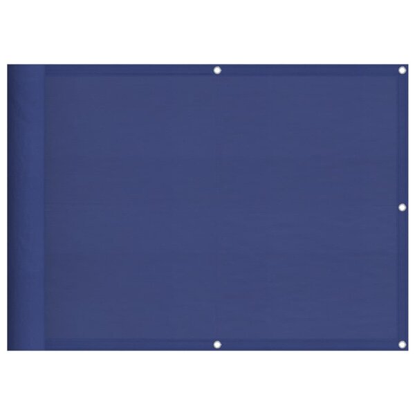 vidaXL Écran de balcon bleu 75x1000 cm 100  polyester oxford