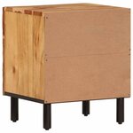 vidaXL Table de chevet 40x33x46 cm Bois d'acacia massif