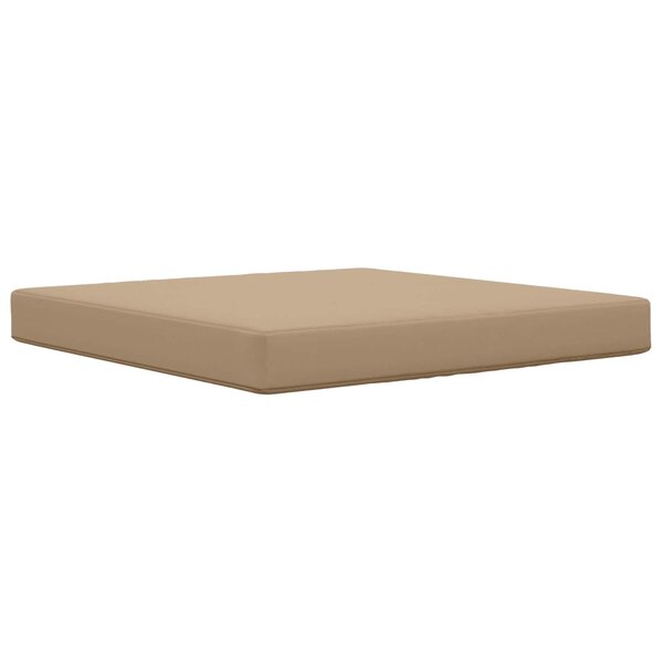 vidaXL Coussin de canapé d'extérieur Polyester Taupe 80 x 80 cm