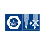 Crayon papier mars lumograph 100 mine 2 mm bleu 9b x 12 staedtler