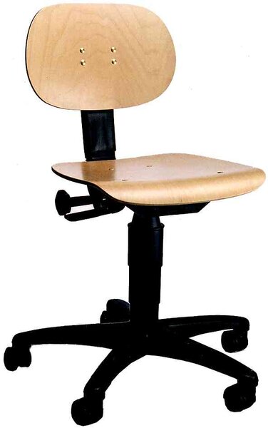 Chaise de travail TEC 11 réglable Assise et dossier en bois TOPSTAR
