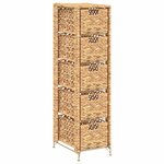 vidaXL Unité de rangement avec 5 paniers 25 5x37x100 cm Jacinthe d'eau