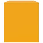 vidaXL Meuble TV jaune moutarde 99x39x44 cm acier