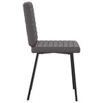 vidaXL Chaises à manger lot de 2 gris similicuir