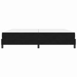 vidaXL Lit boxspring avec matelas Noir 200 x 200 cm Velours