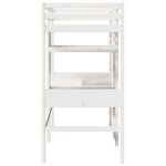vidaXL Cadre de lit superposé sans matelas blanc 75x190 cm pin massif