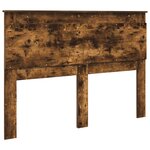 vidaXL Tête de lit Chêne fumé 160 cm Bois d'ingénierie