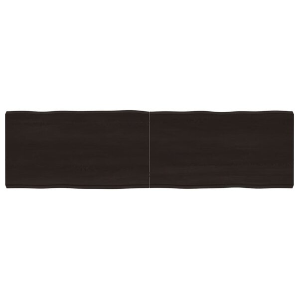 vidaXL Dessus de table bois massif traité bordure assortie