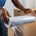 Pack And Move - Lot 4 Rouleaux Film Étirable - 300 M - Transparent - Film Déménagement Film Emballage Film Palette Film Protection