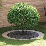vidaXL Anneau plat pour arbre Ø90/120 cm en acier inoxydable.
