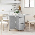 vidaXL Table à dîner 2 Pièces 140 x 80 x 77 cm Bois d'ingénierie