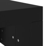 vidaXL Table basse noir 102x50x36 cm bois d'ingénierie
