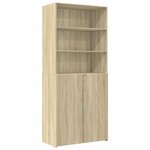 vidaXL Armoire de rangement chêne sonoma 80x42 5x225 cm