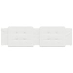vidaXL Coussin de tête de lit blanc 180 cm similicuir