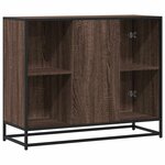 vidaXL Buffet chêne marron 92x35x76 cm Bois d'ingénierie