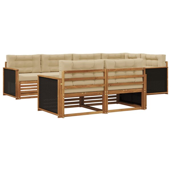 vidaXL Ensemble de canapés d'extérieur 7 pc