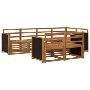 vidaXL Ensemble de canapés d'extérieur 6 pc Naturel
