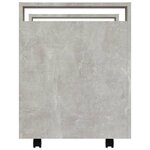 vidaXL Chariot de bureau Gris béton 60x45x60 cm Bois d'ingénierie